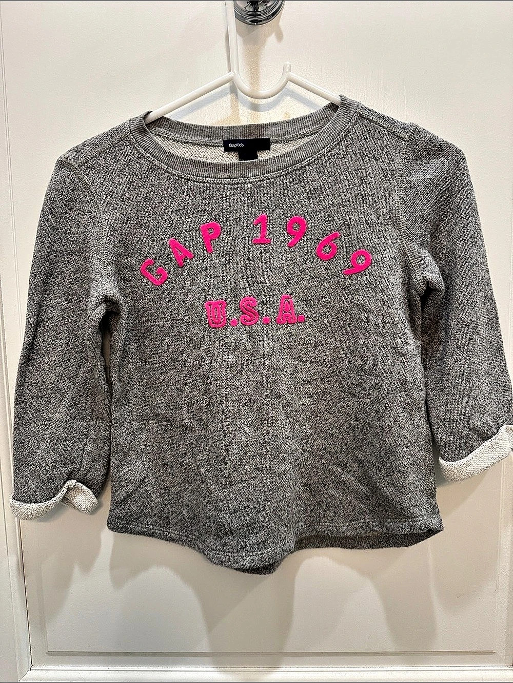 Gap Girls Medium Pink Logo Sweater